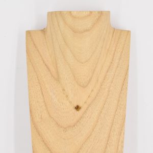 Collier ZAG Velasquez doré Trèfle Pierre Oeil de Tigre