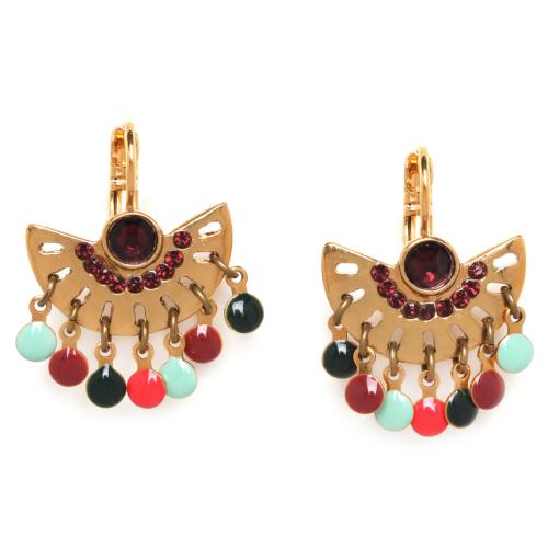 Boucles d'oreilles Franck Herval Anita mini dormeuses 7 pampilles