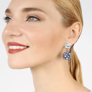 Boucles d'oreilles Konplott Earth, Wind and Business blue