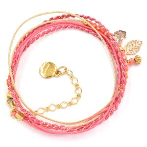 Bracelet By Garance Pretty doré fushia