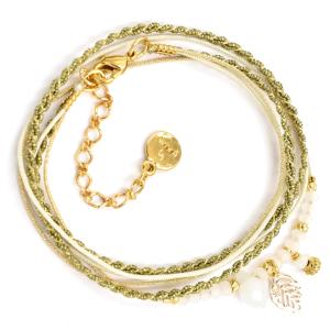 Bracelet By Garance Pretty doré kaki