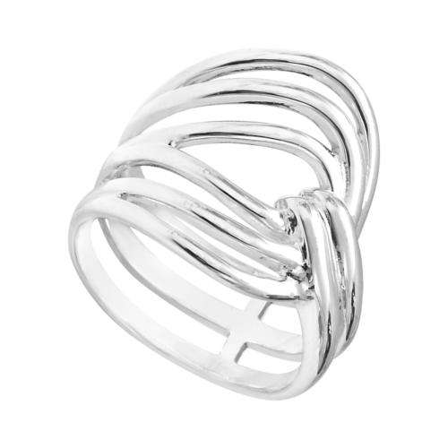 Bague Canyon argent fils emmêlés taille 54