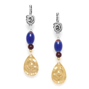 Boucles d'oreilles Nature Bijoux Djimini goutte d'or