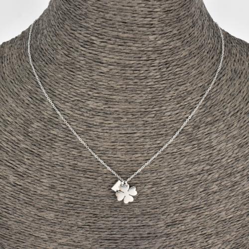 Collier ZAG Clover argenté