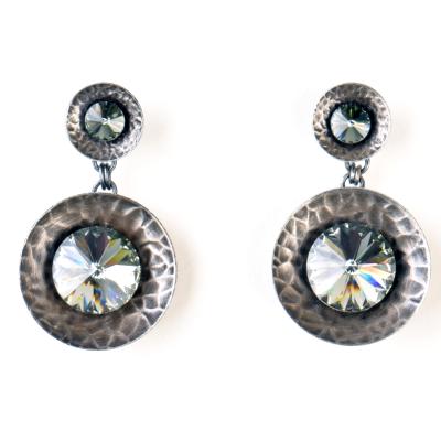 Boucles d'oreilles Konplott Rivoli Concave  deux mdaillons