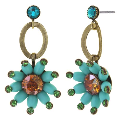 Boucles d'oreilles Konplott Daisy Riot blue