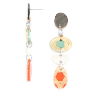 Boucles d'oreilles Nature Bijoux Cannage longues