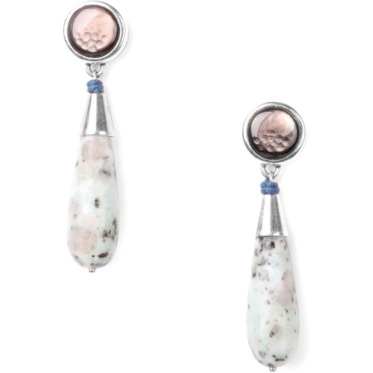 Boucles d'oreilles Nature Bijoux Lotus grande goutte