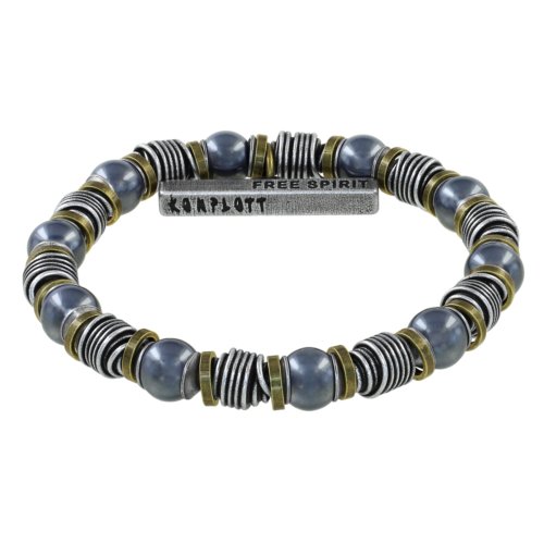 Bracelet Konplott extensible Free Spirit gris medium