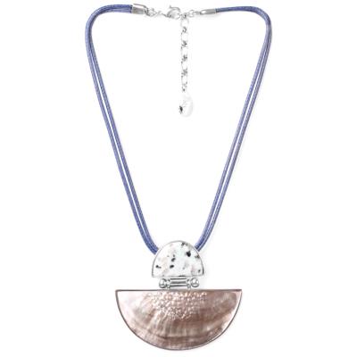Collier Nature Bijoux Lotus demi lune
