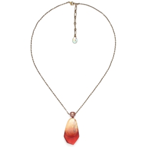 Collier Nature Bijoux Sweet Amber Tamarinier & perle de cuture