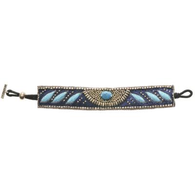 Bracelet Nahua Brandy Silver Turquoise Blue