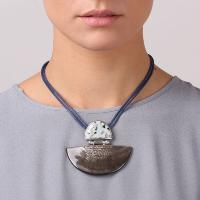 Collier Nature Bijoux Lotus demi lune