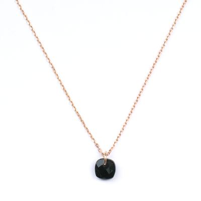 Collier Senzou New Brio Or rose et Onyx