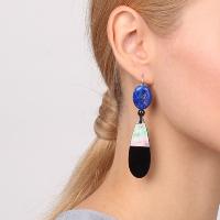 Boucles d'oreilles Nature Bijoux Deep blue goutte