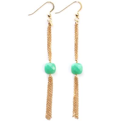 Boucles d'oreilles Senzou Chic GM Chrysoprase