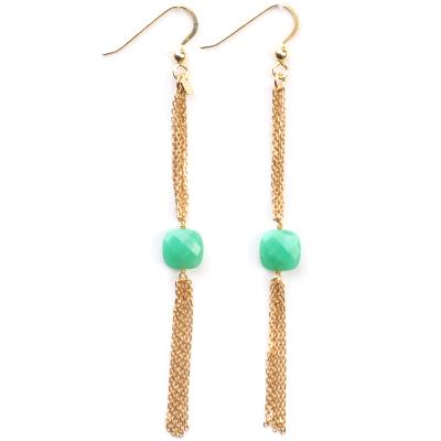 Boucles d'oreilles Senzou Chic GM Chrysoprase