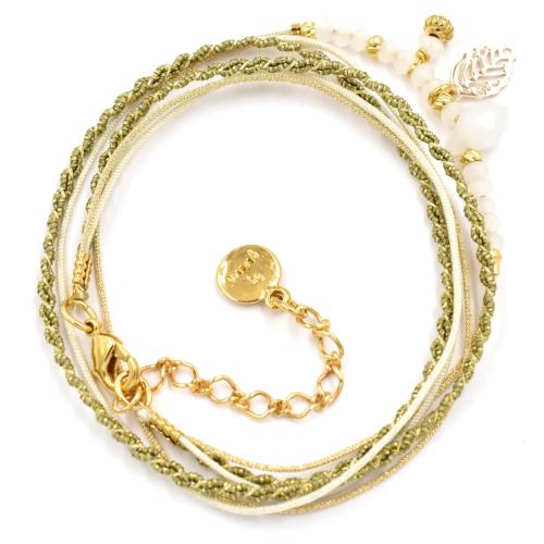 Bracelet By Garance Pretty dor kaki