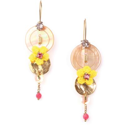 Boucles d'oreilles Franck Herval Babette bouton