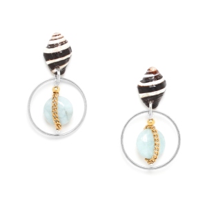 Boucles d'oreilles Nature Bijoux Barbade top coquillage