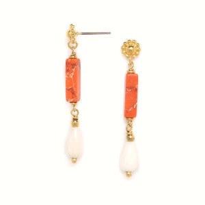 Boucles d'oreilles Nature Bijoux Porquerolles top doré