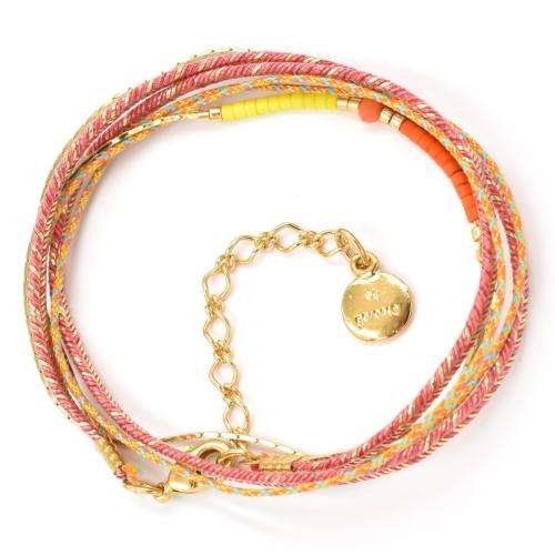 Bracelet By Garance Lila doré jaune & orange