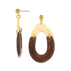 Boucles d'oreilles Nature Bijoux Sunshine Robles & Nacre