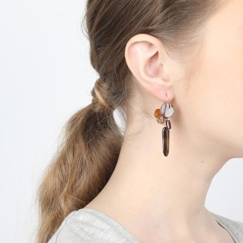 Boucles d'oreilles Nature Bijoux Talisman petite grappe