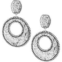 Boucles d'oreilles Shabada Cactus 03 argentées