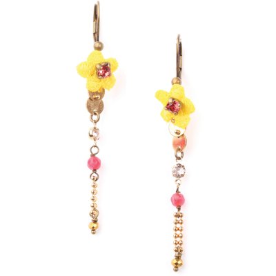 Boucles d'oreilles Franck Herval Babette fleur