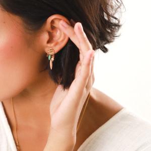 Boucles d'oreilles Franck Herval Céline pampille nude