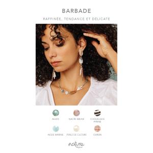 Boucles d'oreilles Nature Bijoux Barbade petites dormeuses