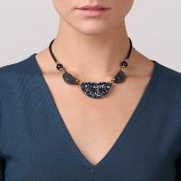 Collier Nature Bijoux Black Light 3 éléments