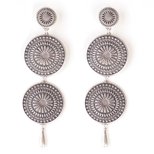 Boucles d'oreilles Shabada Babylone 18 argentées