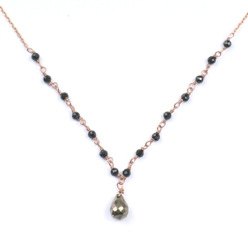 Collier Senzou Turn Goutte et Onyx