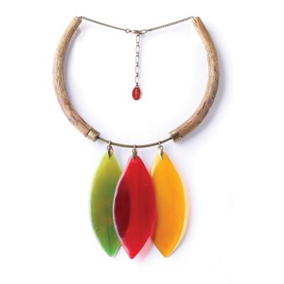 Collier Nature Bijoux Land Art 2 trompes