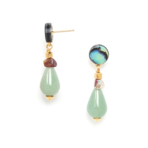 Boucles d'oreilles Nature Bijoux Papatea petite goutte