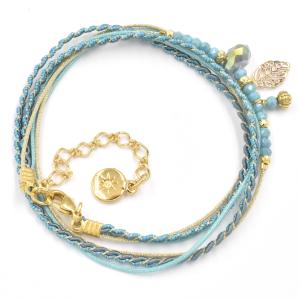 Bracelet By Garance Pretty doré turquoise