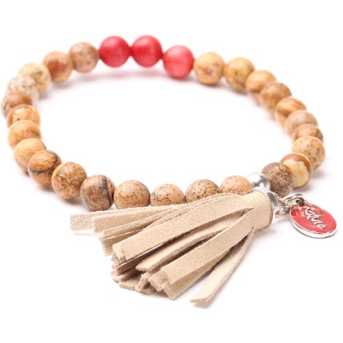 Bracelet Nature Bijoux Cheyenne Pompon