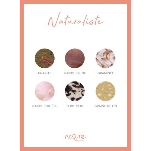 Boucles d'oreilles Nature Bijoux Naturaliste Unakite
