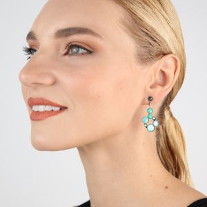 Boucles d'oreilles Konplott Shopping Drops blue-green