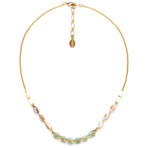 Collier Nature Bijoux Menthe à l'eau multi anneaux